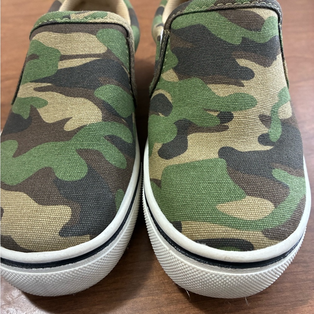 Kids Camouflage Slip-On Sneakers